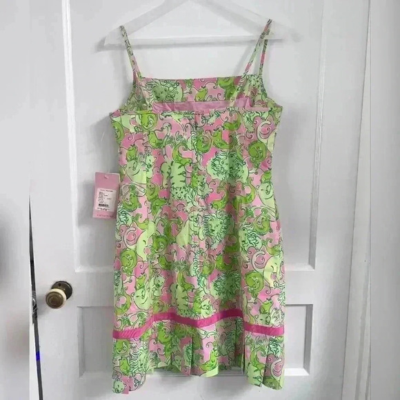 LILLY PULITZER Demi Dress Fried Catfish in Phipps Pink  NEW WITH TAG RARE - Picture 5 of 5